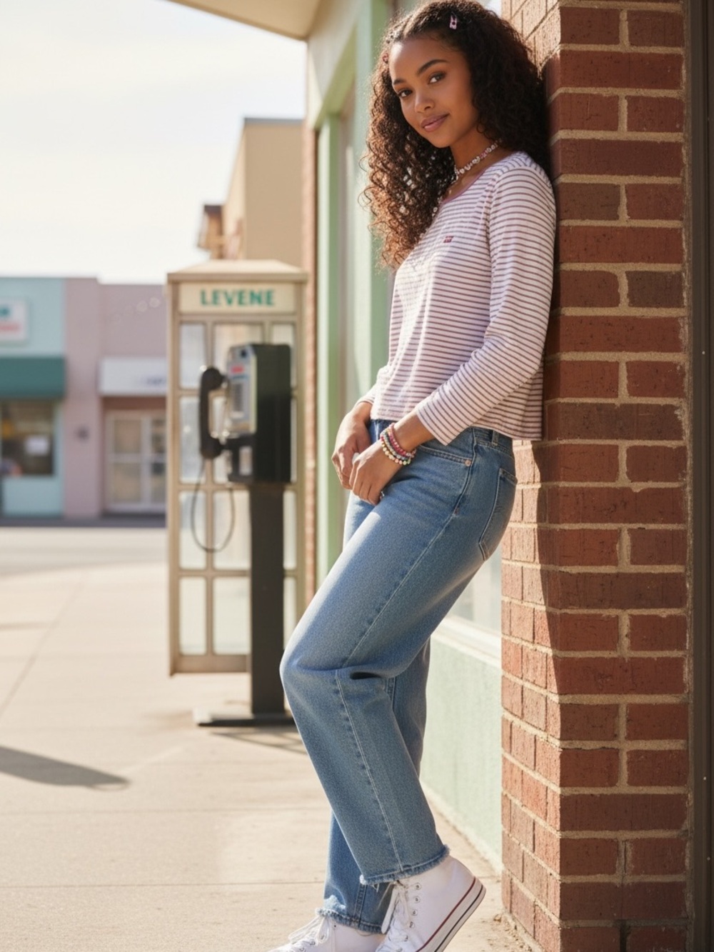 Levi's Long‎ Sleeve Striped T-Shirt XL